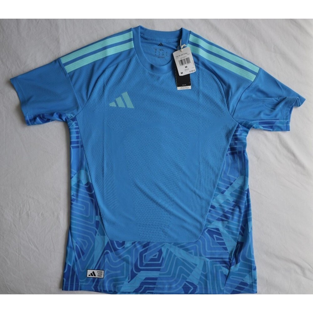 adidas Tiro 26 Authentic Goalkeeper Jersey Mens M Blue KB6654 NWT $165